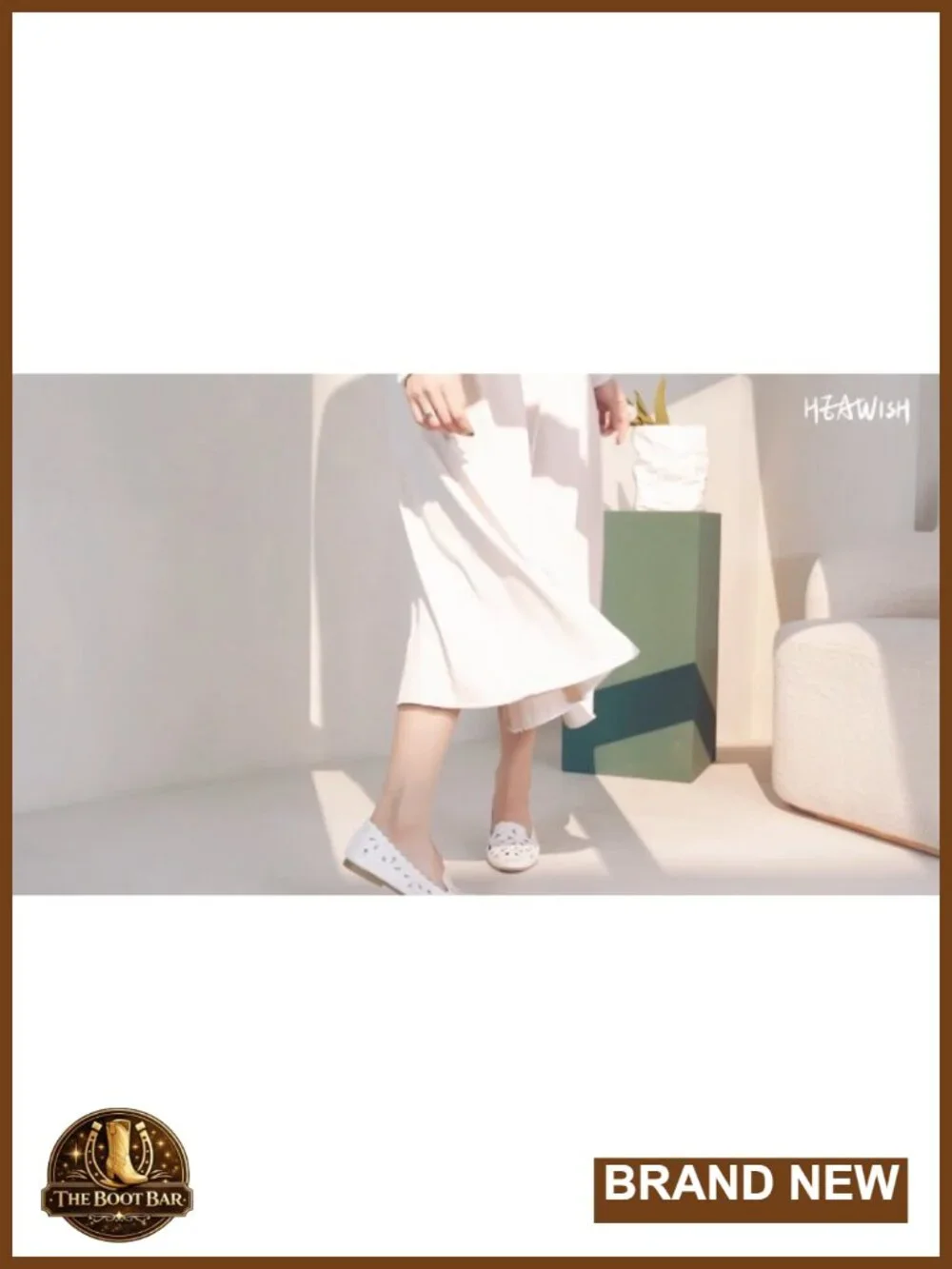 Floral Ballet Flats Slip On PU Leather Round Toe Dress Shoes for Women